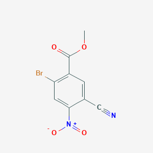 molecular formula C9H5BrN2O4 B1484669 Methyl 2-bromo-5-cyano-4-nitrobenzoate CAS No. 1807020-78-5