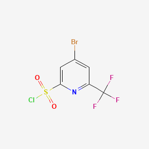 4-Bromo-6-(trifluoromethyl)pyridine-2-sulfonyl chloride