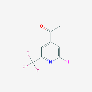 1-[2-Iodo-6-(trifluoromethyl)pyridin-4-YL]ethanone