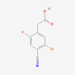molecular formula C9H5BrFNO2 B1484674 5-Bromo-4-cyano-2-fluorophenylacetic acid CAS No. 1805406-58-9