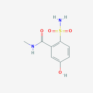 molecular formula C8H10N2O4S B14846748 5-Hydroxy-N-methyl-2-sulfamoylbenzamide 