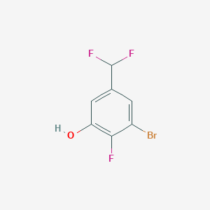 molecular formula C7H4BrF3O B1484676 3-Bromo-4-fluoro-5-hydroxybenzodifluoride CAS No. 1805551-70-5
