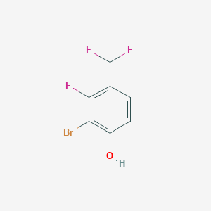 molecular formula C7H4BrF3O B1484678 3-Bromo-2-fluoro-4-hydroxybenzodifluoride CAS No. 1805551-63-6