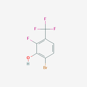 molecular formula C7H3BrF4O B1484679 4-Bromo-2-fluoro-3-hydroxybenzotrifluoride CAS No. 1804908-52-8