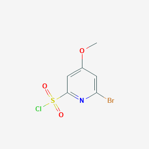 molecular formula C6H5BrClNO3S B14846799 6-Bromo-4-methoxypyridine-2-sulfonyl chloride 