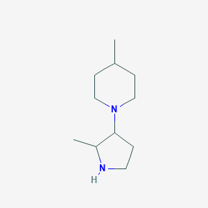molecular formula C11H22N2 B1484680 4-Methyl-1-(2-methyl-3-pyrrolidinyl)piperidine CAS No. 1859282-71-5