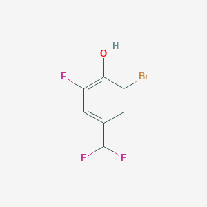 molecular formula C7H4BrF3O B1484681 3-Bromo-5-fluoro-4-hydroxybenzodifluoride CAS No. 1805935-81-2