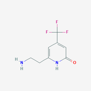 6-(2-Aminoethyl)-4-(trifluoromethyl)pyridin-2-OL