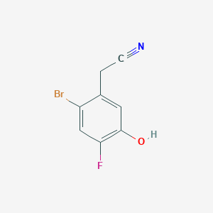 molecular formula C8H5BrFNO B1484682 2-Bromo-4-fluoro-5-hydroxyphenylacetonitrile CAS No. 1805590-81-1