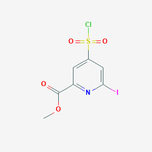 Methyl 4-(chlorosulfonyl)-6-iodopyridine-2-carboxylate