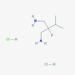 2-(Aminomethyl)-2-fluoro-3-methylbutan-1-amine dihydrochloride