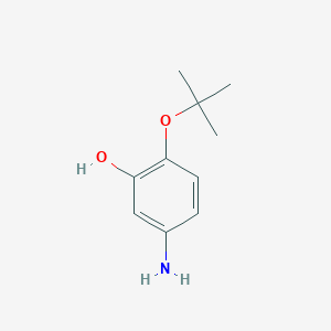 molecular formula C10H15NO2 B14846890 5-Amino-2-(tert-butoxy)phenol 