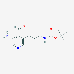 Tert-butyl 3-(5-amino-4-formylpyridin-3-YL)propylcarbamate