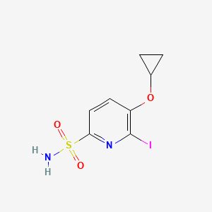 molecular formula C8H9IN2O3S B14846904 5-Cyclopropoxy-6-iodopyridine-2-sulfonamide 