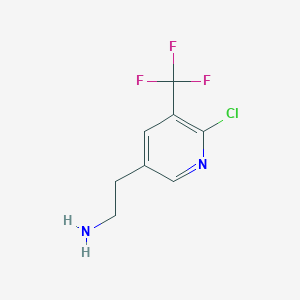 2-[6-Chloro-5-(trifluoromethyl)pyridin-3-YL]ethanamine