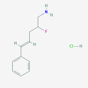 molecular formula C11H15ClFN B1484691 (4E)-2-fluoro-5-phenylpent-4-en-1-amine hydrochloride CAS No. 2098161-87-4