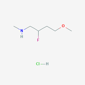 molecular formula C6H15ClFNO B1484693 (2-Fluoro-4-methoxybutyl)(methyl)amine hydrochloride CAS No. 2098023-04-0