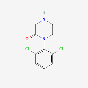 molecular formula C10H10Cl2N2O B14846935 1-(2,6-Dichloro-phenyl)-piperazin-2-one 