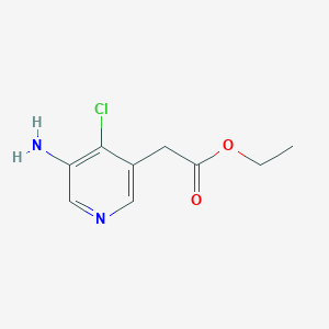 Ethyl (5-amino-4-chloropyridin-3-YL)acetate