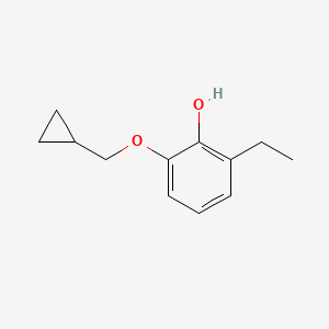 2-(Cyclopropylmethoxy)-6-ethylphenol