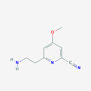 6-(2-Aminoethyl)-4-methoxypyridine-2-carbonitrile