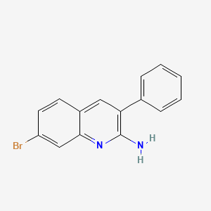 2-Amino-7-bromo-3-phenylquinoline