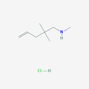 molecular formula C8H18ClN B1484699 (2,2-Dimethylpent-4-en-1-yl)(methyl)amine hydrochloride CAS No. 2098007-85-1