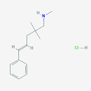 molecular formula C14H22ClN B1484700 [(4E)-2,2-二甲基-5-苯基戊-4-烯-1-基](甲基)胺盐酸盐 CAS No. 2098157-15-2