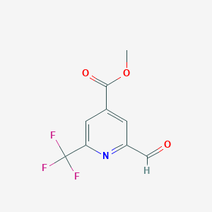 Methyl 2-formyl-6-(trifluoromethyl)isonicotinate