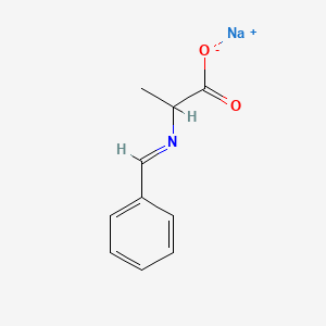 molecular formula C10H10NNaO2 B14847020 Sodium (2R)-2-([(1Z)-phenylmethylene]amino)propanoate 