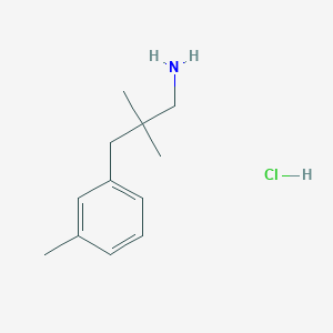 molecular formula C12H20ClN B1484703 2,2-Dimethyl-3-(3-methylphenyl)propan-1-amine hydrochloride CAS No. 2098031-46-8