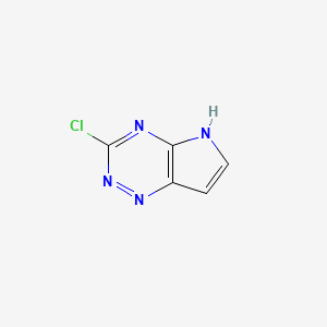 molecular formula C5H3ClN4 B14847030 3-Chloro-5H-pyrrolo[2,3-E][1,2,4]triazine 