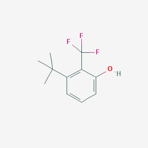 molecular formula C11H13F3O B14847039 3-Tert-butyl-2-(trifluoromethyl)phenol 