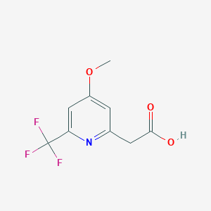 4-Methoxy-2-(trifluoromethyl)pyridine-6-acetic acid