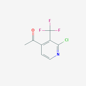 1-(2-Chloro-3-(trifluoromethyl)pyridin-4-yl)ethanone