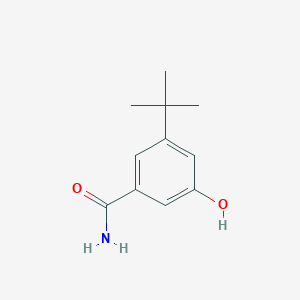 molecular formula C11H15NO2 B14847064 3-Tert-butyl-5-hydroxybenzamide 