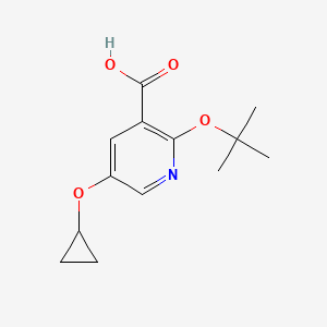 2-Tert-butoxy-5-cyclopropoxynicotinic acid