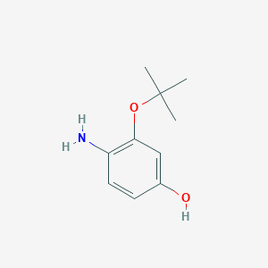 molecular formula C10H15NO2 B14847092 4-Amino-3-(tert-butoxy)phenol 