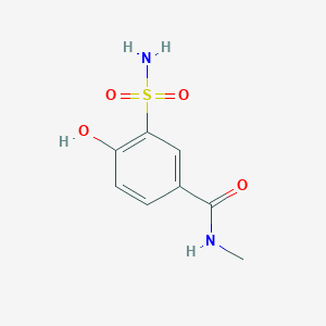 molecular formula C8H10N2O4S B14847096 4-Hydroxy-N-methyl-3-sulfamoylbenzamide 