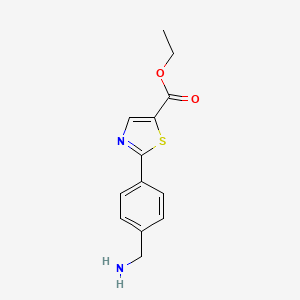 2-(4-Aminomethyl-phenyl)-thiazole-5-carboxylic acid ethyl ester