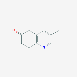 molecular formula C10H11NO B14847122 3-Methyl-5,6,7,8-tetrahydroquinolin-6-one 