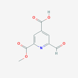 2-Formyl-6-(methoxycarbonyl)isonicotinic acid