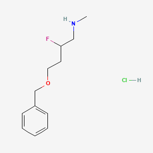 molecular formula C12H19ClFNO B1484714 [4-(Benzyloxy)-2-fluorobutyl](methyl)amine hydrochloride CAS No. 2098111-87-4