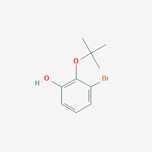 molecular formula C10H13BrO2 B14847142 3-Bromo-2-(tert-butoxy)phenol 