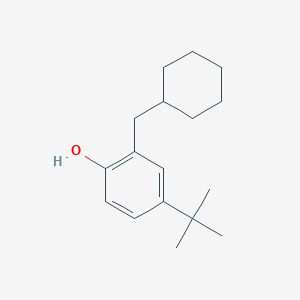 molecular formula C17H26O B14847143 4-Tert-butyl-2-(cyclohexylmethyl)phenol 