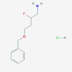 molecular formula C11H17ClFNO B1484715 4-(苄氧基)-2-氟丁-1-胺盐酸盐 CAS No. 2098007-16-8