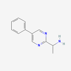 1-(5-Phenylpyrimidin-2-YL)ethan-1-amine