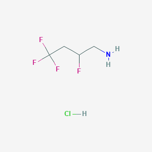molecular formula C4H8ClF4N B1484716 2,4,4,4-四氟丁基胺盐酸盐 CAS No. 2097960-26-2