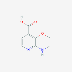 molecular formula C8H8N2O3 B14847179 3,4-Dihydro-2H-pyrido[3,2-B][1,4]oxazine-8-carboxylic acid 