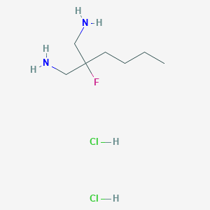 molecular formula C7H19Cl2FN2 B1484720 2-(Aminomethyl)-2-fluorohexan-1-amine dihydrochloride CAS No. 2098007-20-4